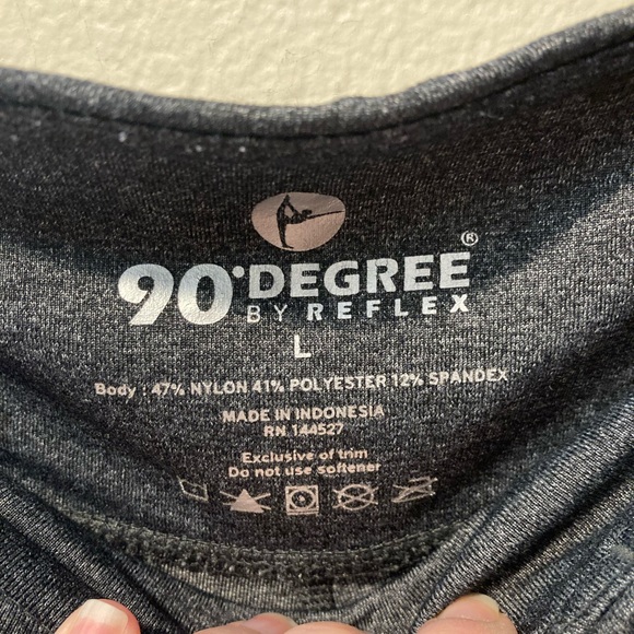 90 degrees Women’s workout capris exercise gym athletic pants athleisure size M - Picture 2 of 6